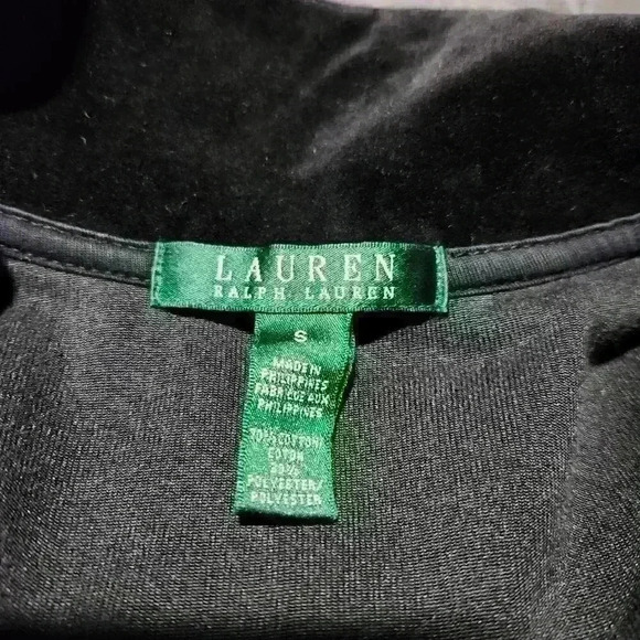 Ralph Lauren Black Velvet Sweatshirt - Picture 10 of 13